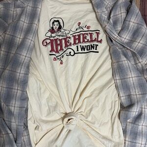 “The Hell I Won’t” Cowgirl Tee